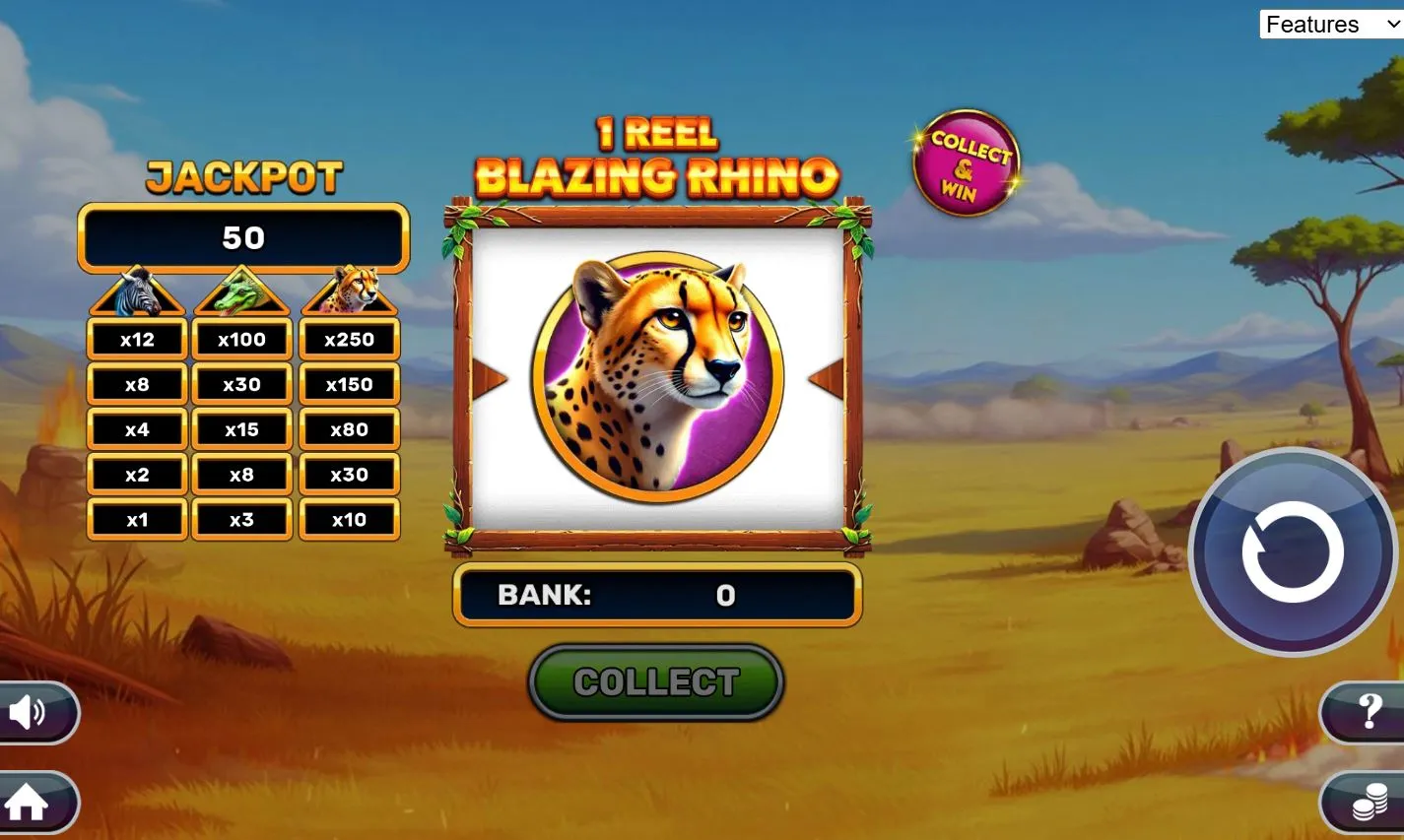 1 Reel - Blazing Rhino