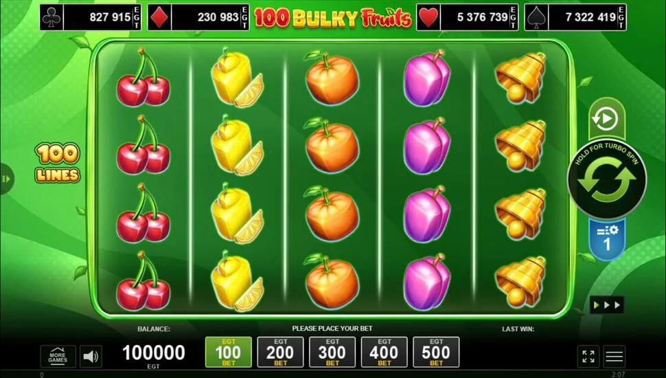 100 Bulky Fruits