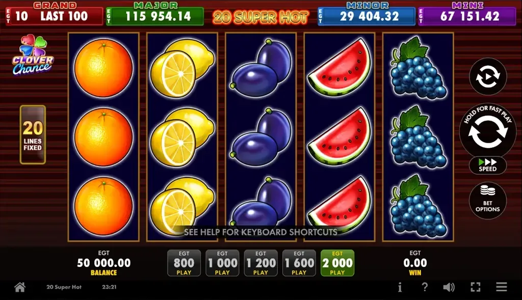 20 Super Hot Clover Chance