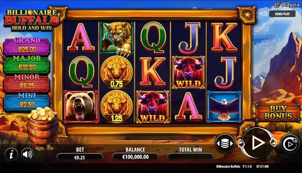 Billionaire Buffalo Hold and Win