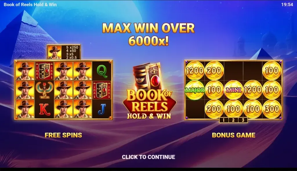 Book of Reels Hold & Win