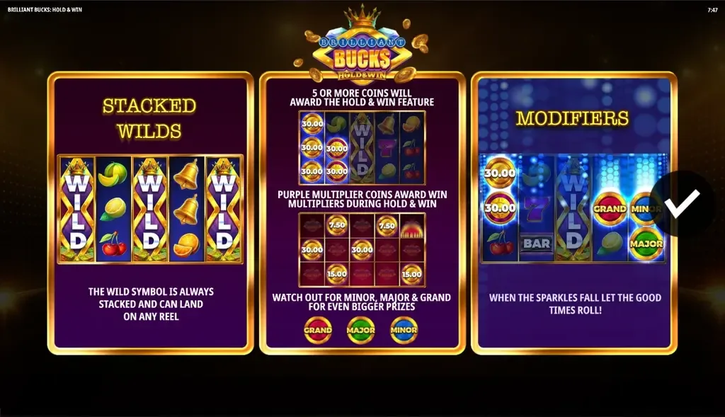 Brilliant Bucks Hold & Win