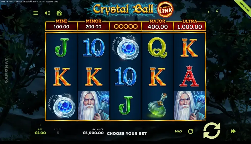 Crystal Ball Flaming Link