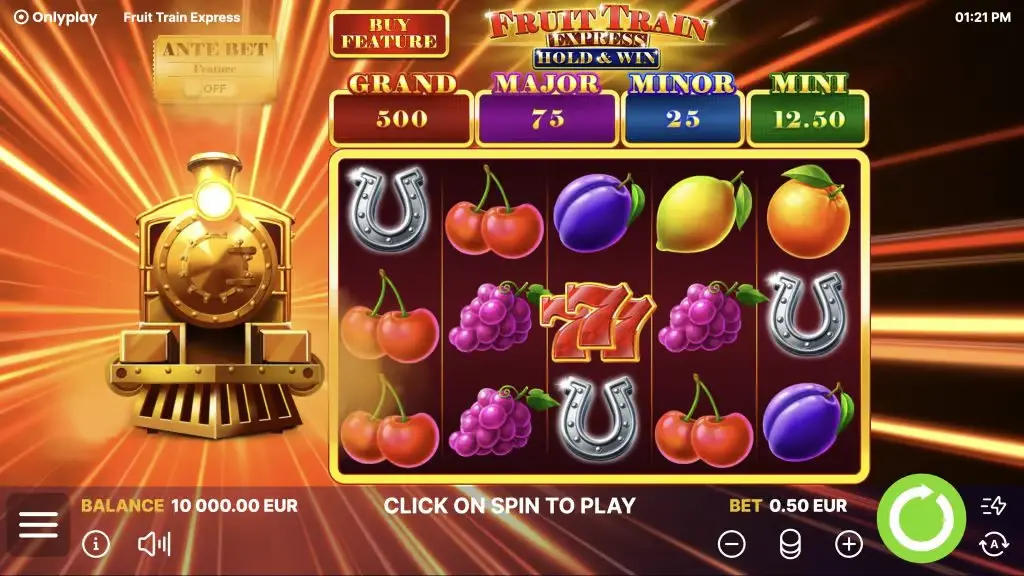 Fruit Train Express: Hold & Win