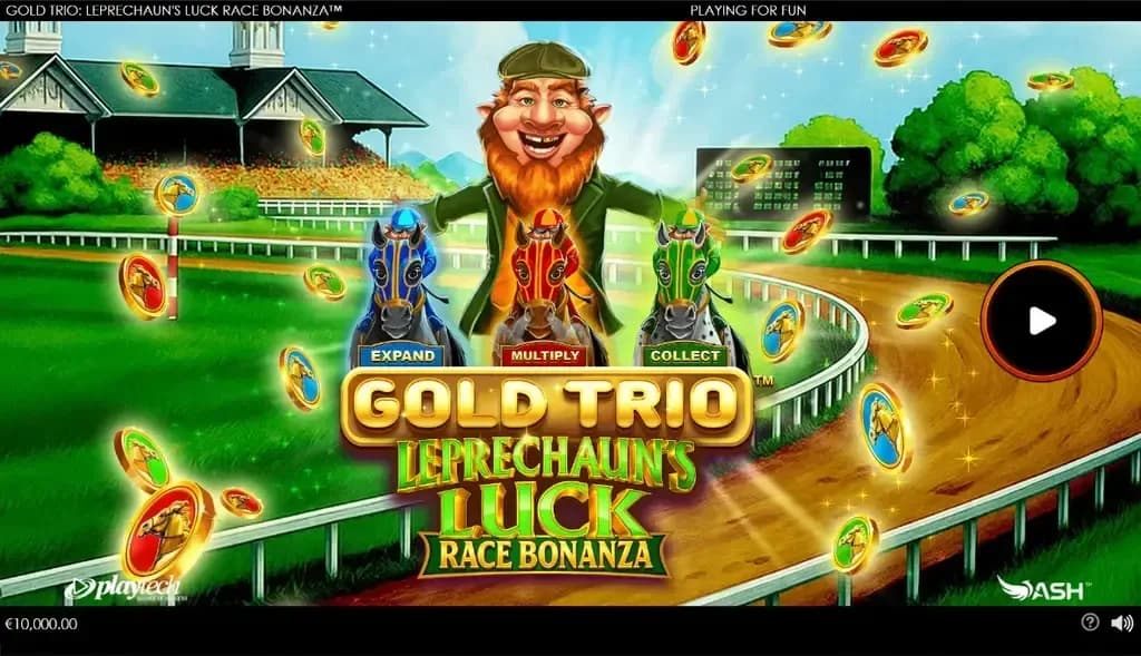 Gold Trio: Leprechaun's Luck Race Bonanza