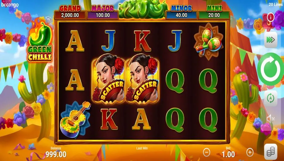 Green Chilli Hold and Win