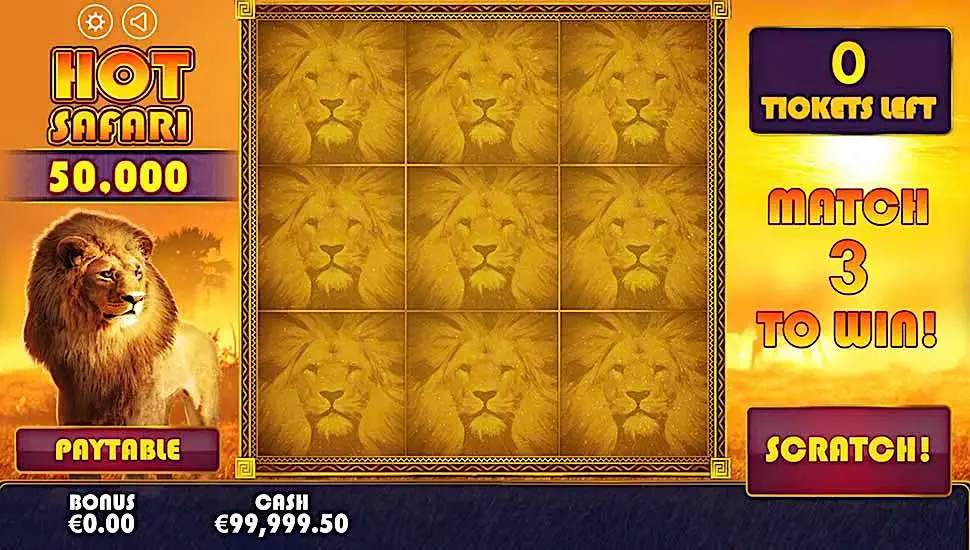 Hot Safari Scratchcard