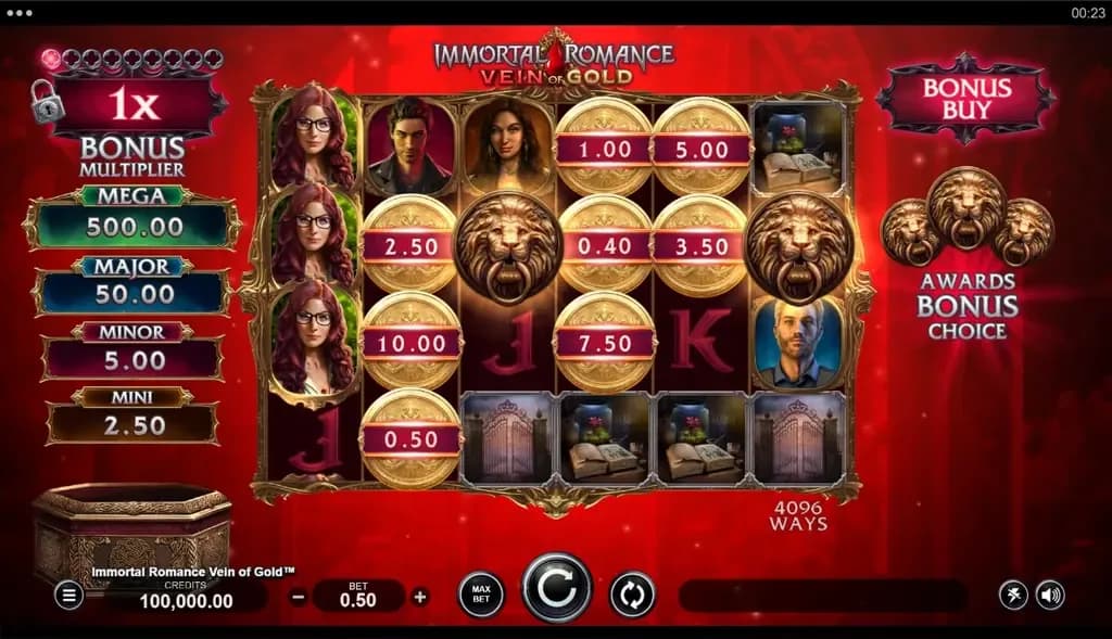 Immortal Romance Vein of Gold