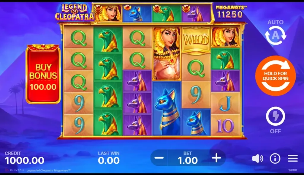 Legend of Cleopatra Megaways