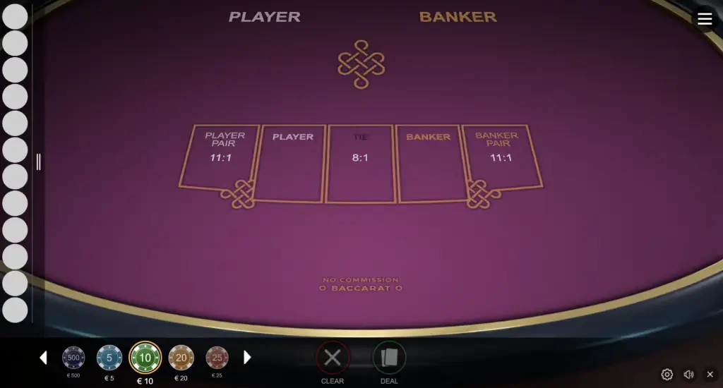 No Commission Baccarat