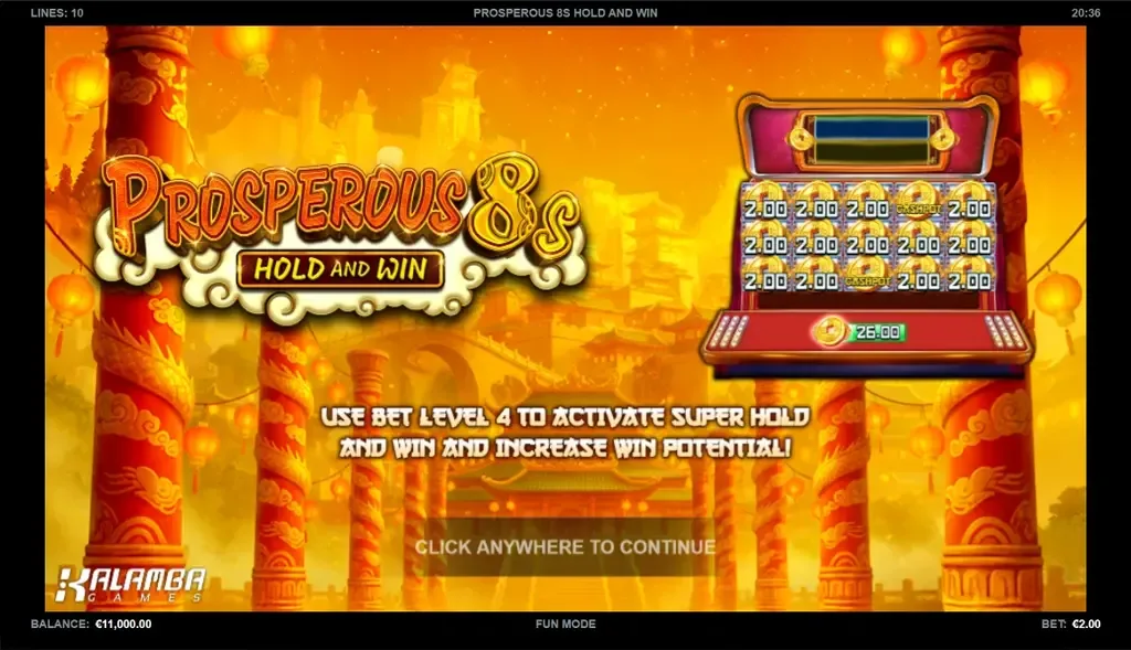 Prosperous 8s Hold and Win