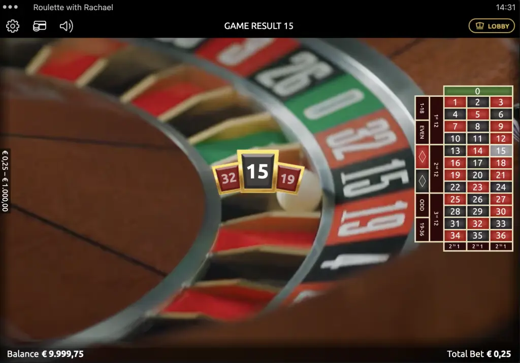 Roulette with Rachael