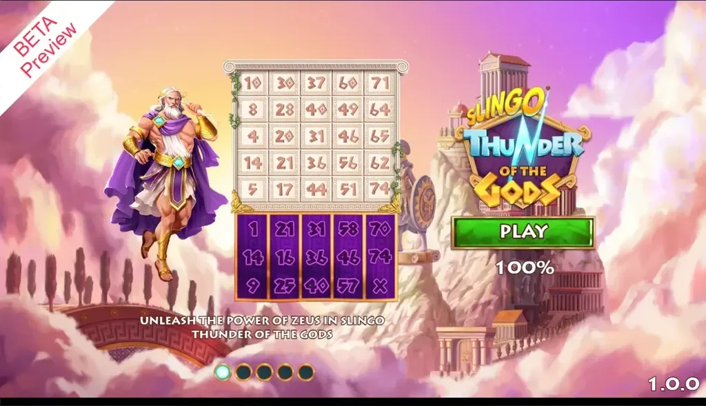 Slingo Thunder of the Gods