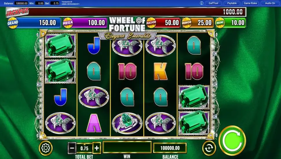 Wheel of Fortune Elegant Emeralds