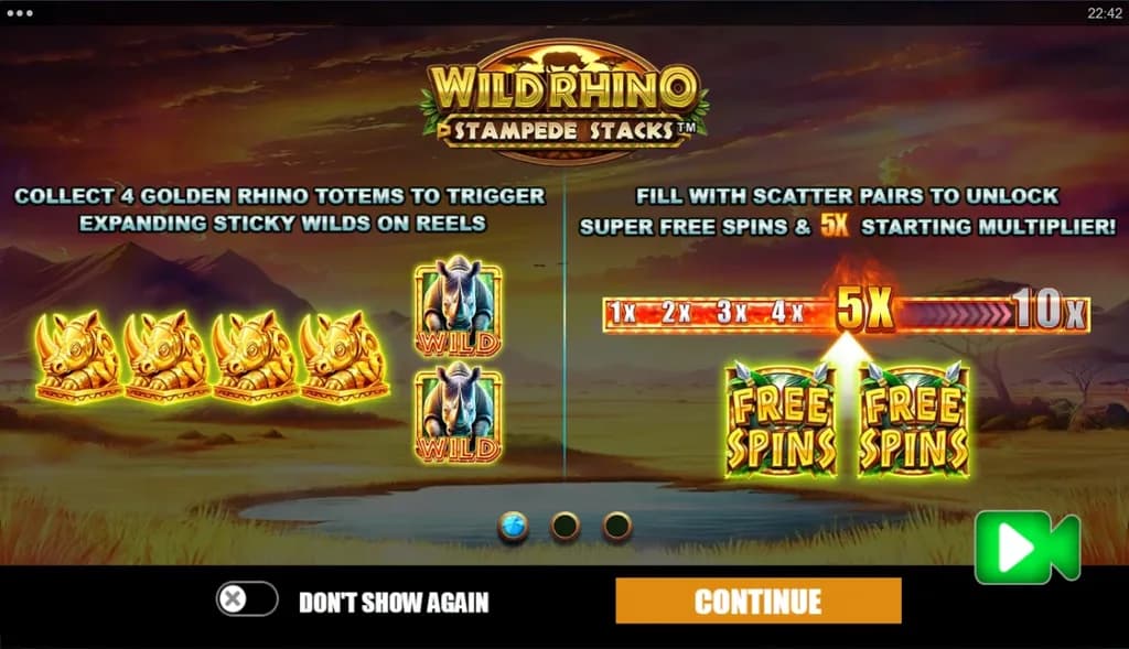 Wild Rhino Stampede Stacks