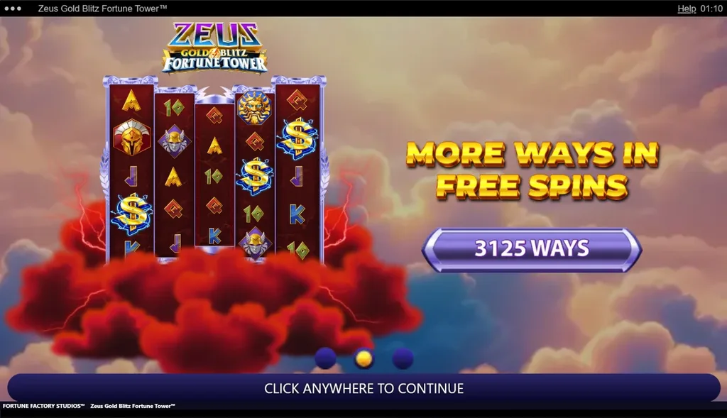 Zeus Gold Blitz Fortune Tower